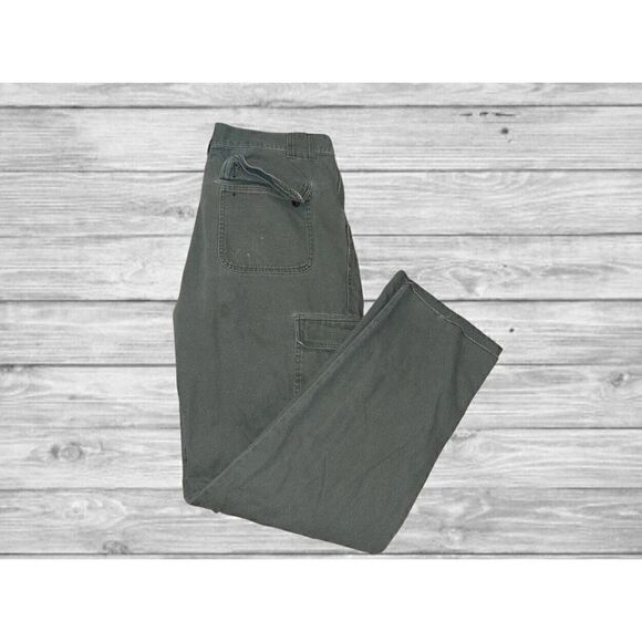 Cabela’s Outdoor Gear Olive Green Cargo Pants 7 Pocket Hiker Men’s 40x35 Reg - Picture 1 of 8